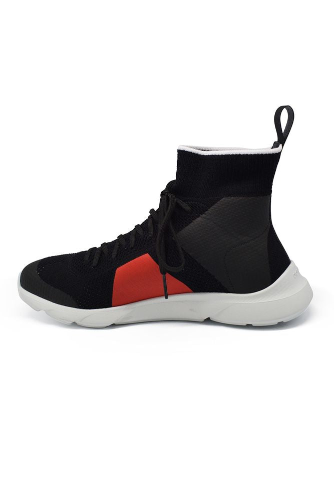 Sock-Style Sneakers With Technical Knit And Rubber Sole