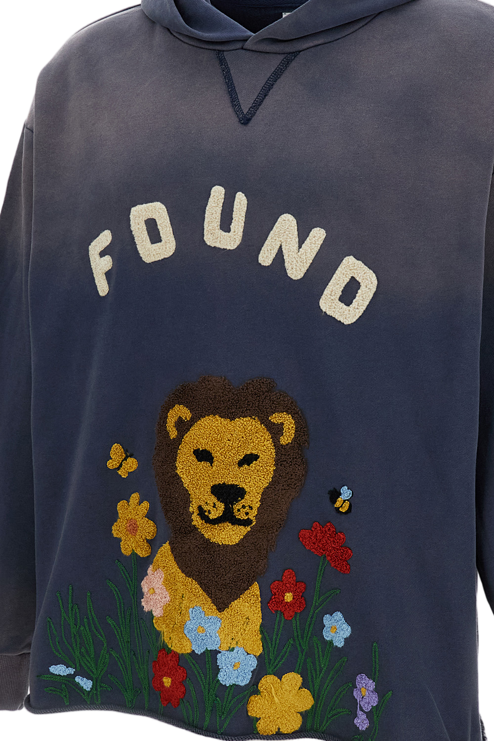 Chenille-Embroidered Mid-Weight French Terry Hoodie