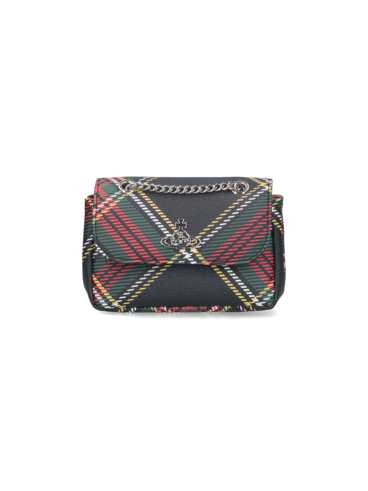 “Small” Tartan Chain-Handle Bag – Multicolor