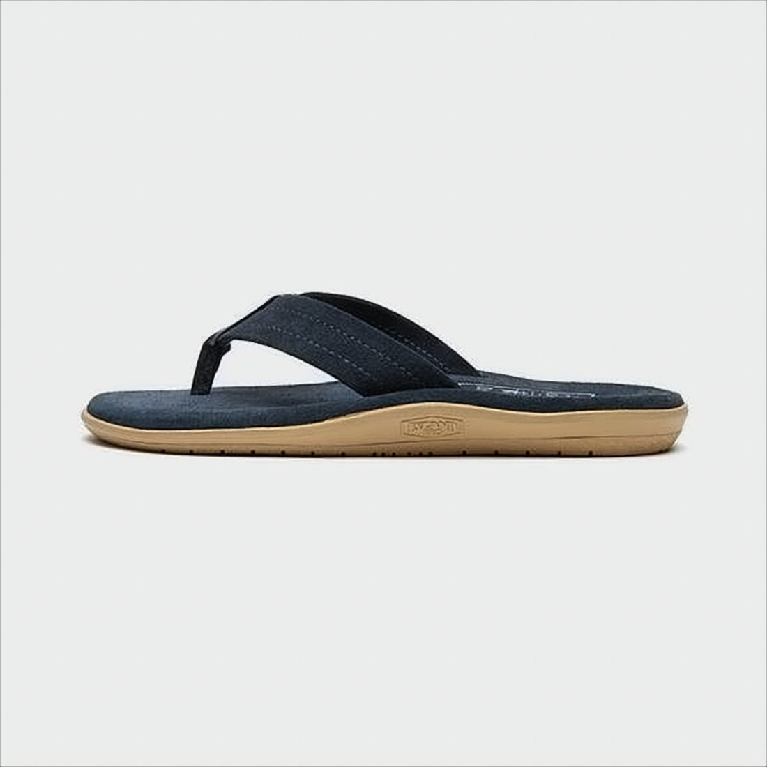 Suede Slip-On Sandals with Textured Rubber Sole
