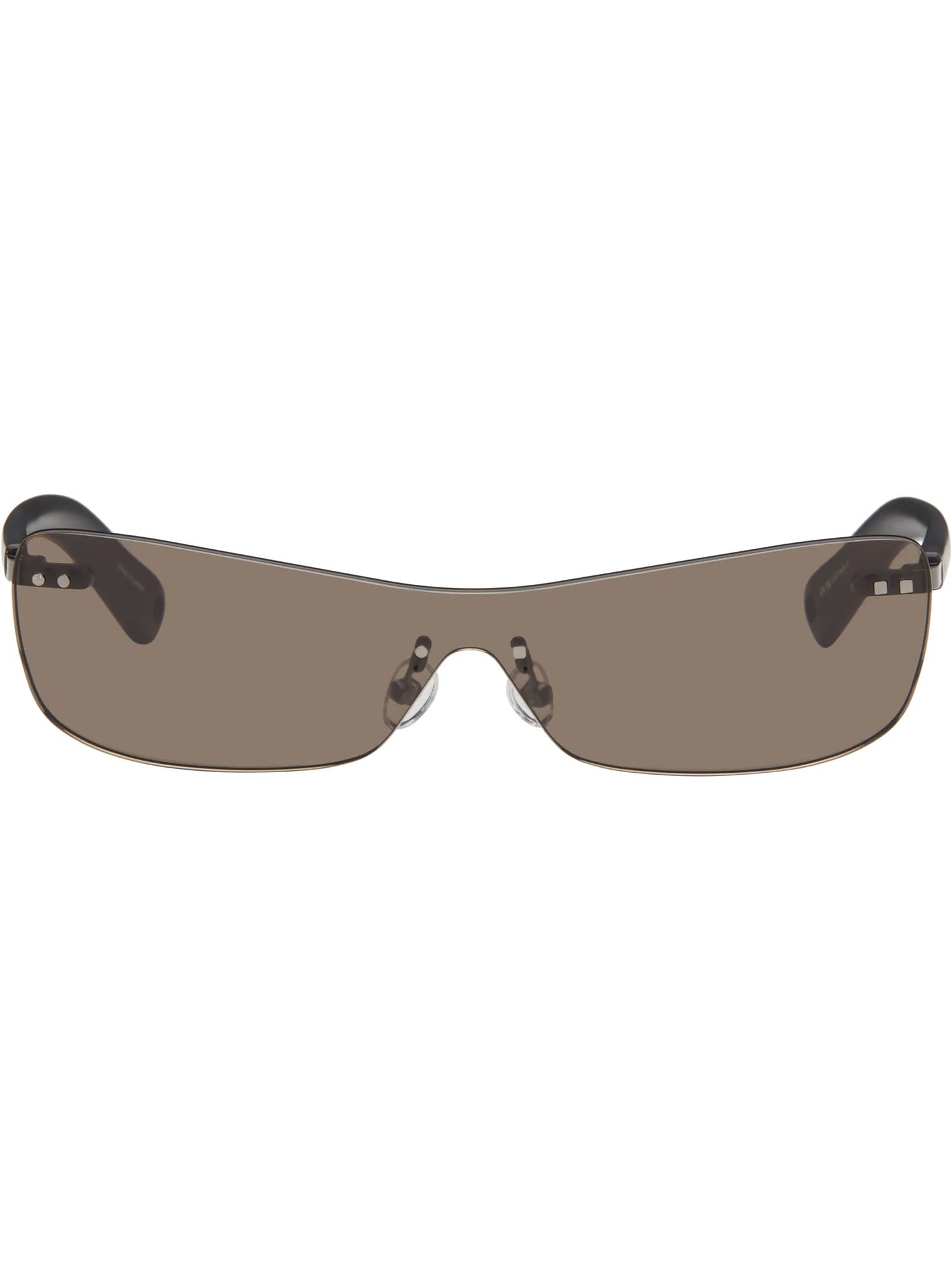 Okulary przeciwsłoneczne Jacquemus Mirada Grey Acetate z wydłużonymi szkłami