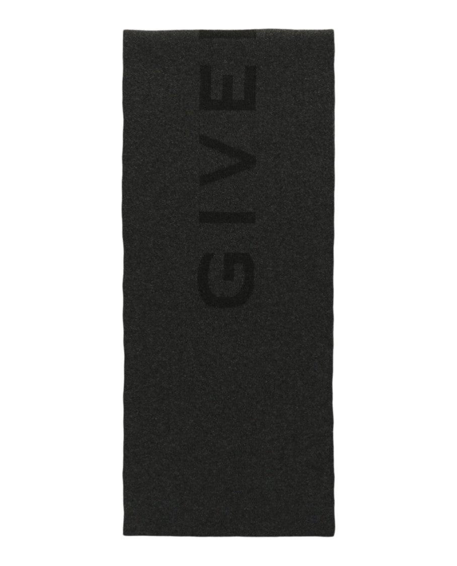 4G Logo Reversible Wool Scarf