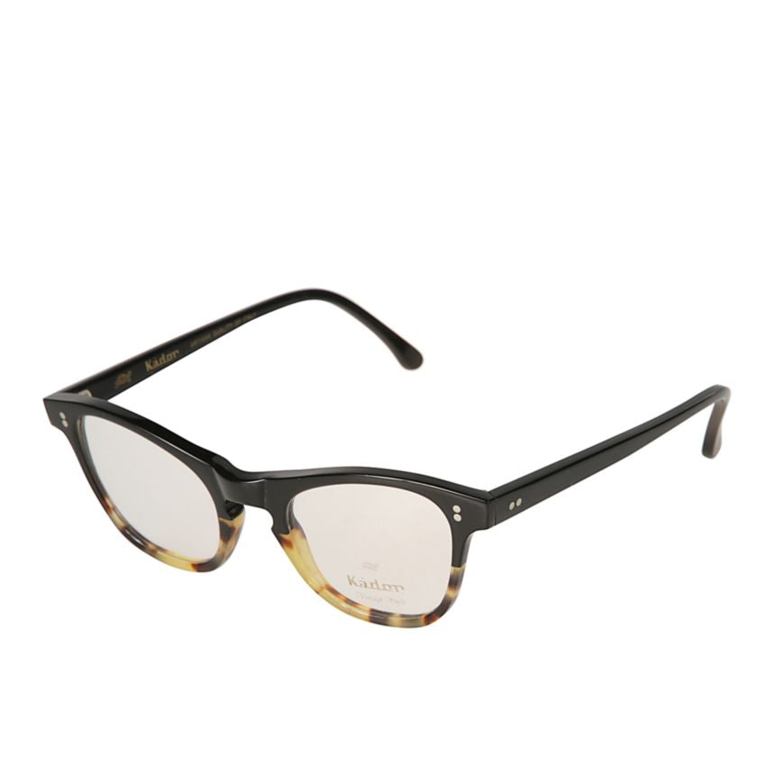 Janet Classic Rounded Frame Eyeglasses with Tortoiseshell Detail