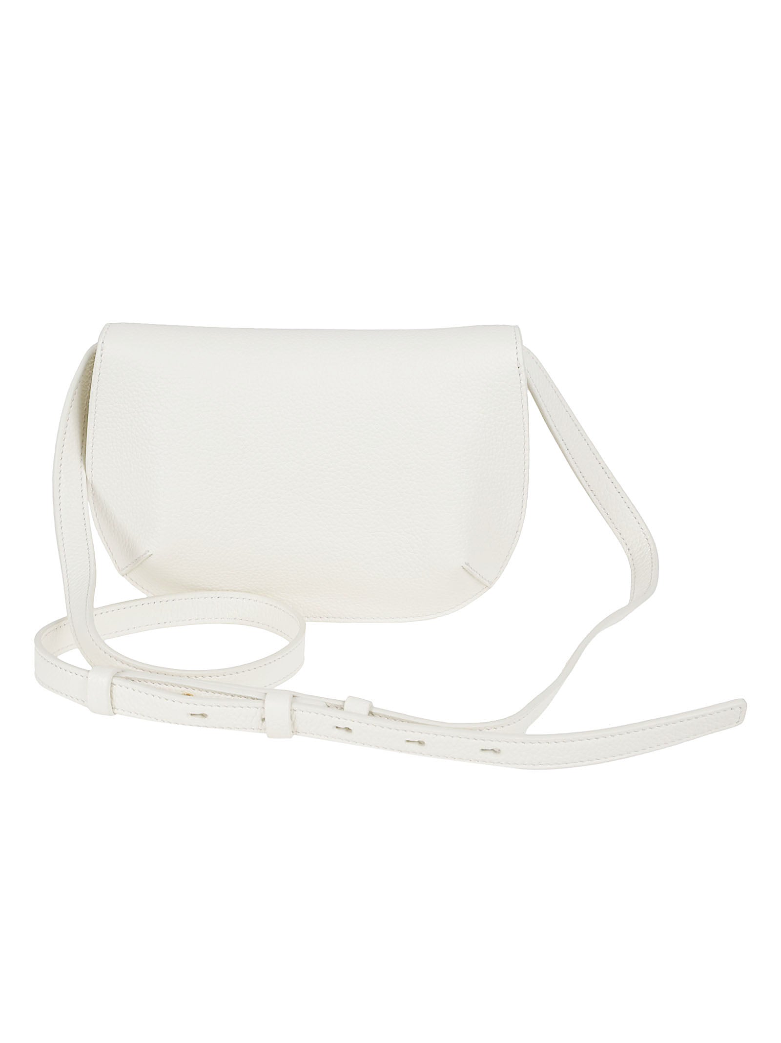 Compact Rigid Shoulder Bag with Double Gancini Ornament
