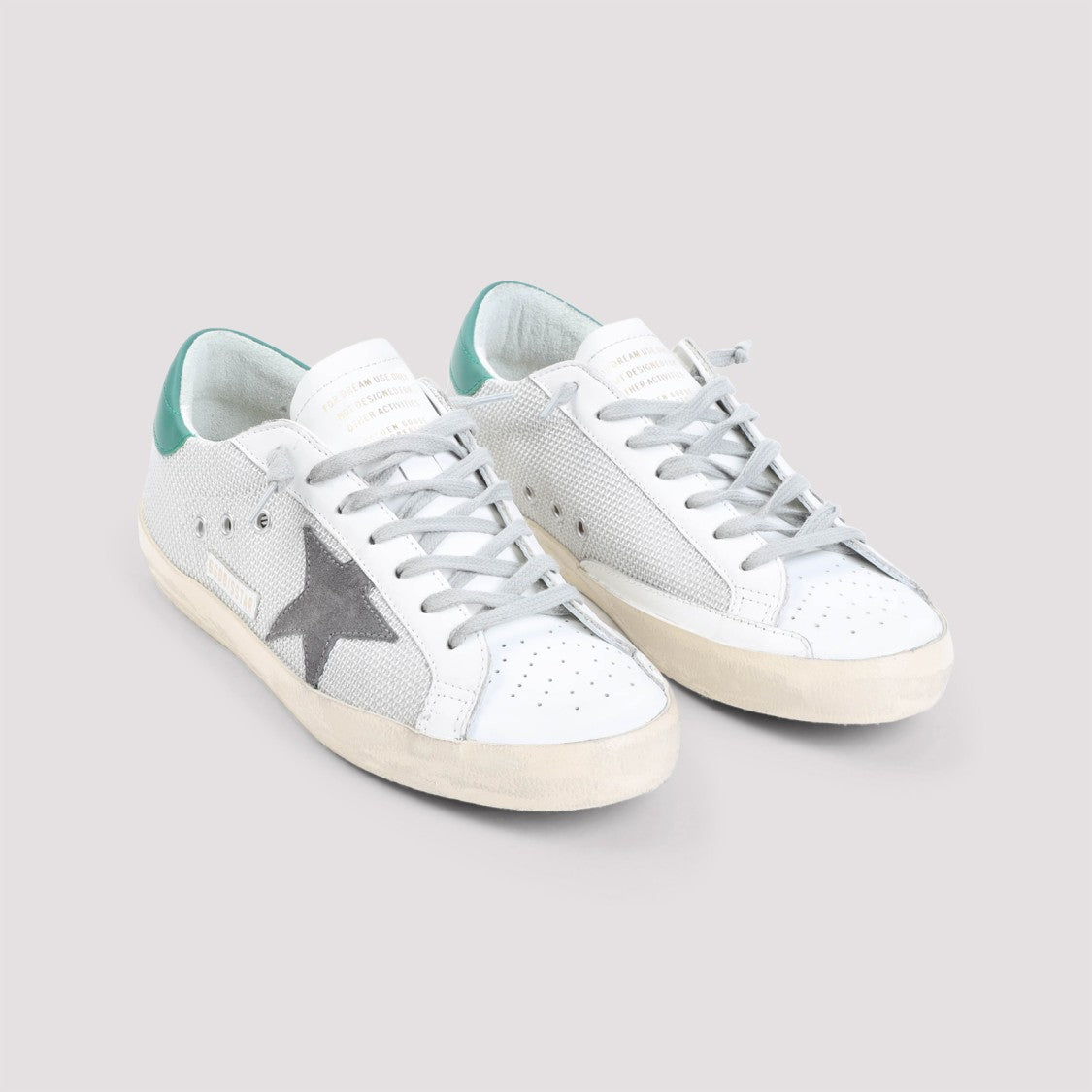 White Leather Golden Goose Superstar Sneakers