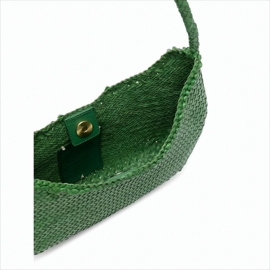 Mini Handbag with Woven Buffalo Leather