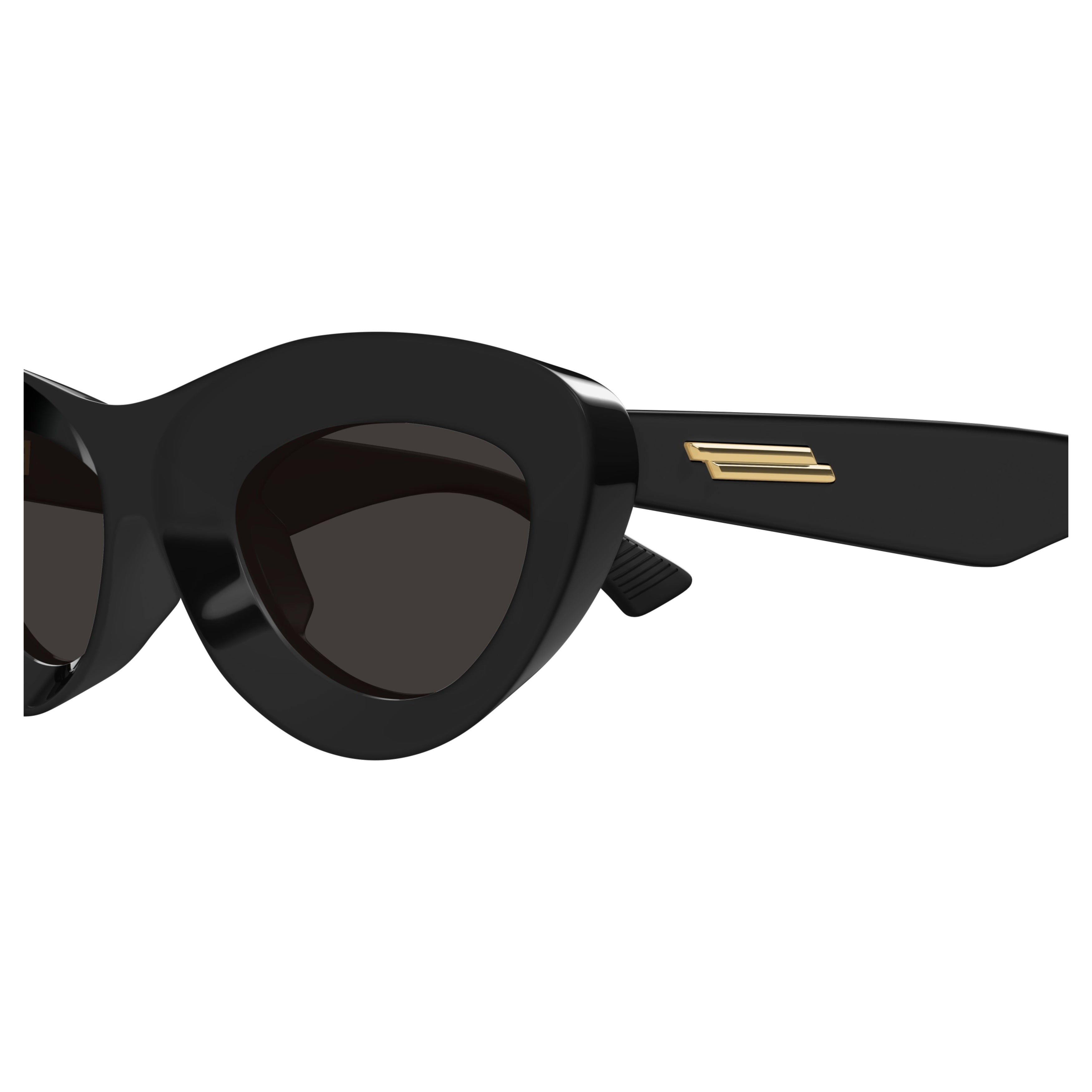 Bv1325s Glossy Black Cat-Eye Sunglasses