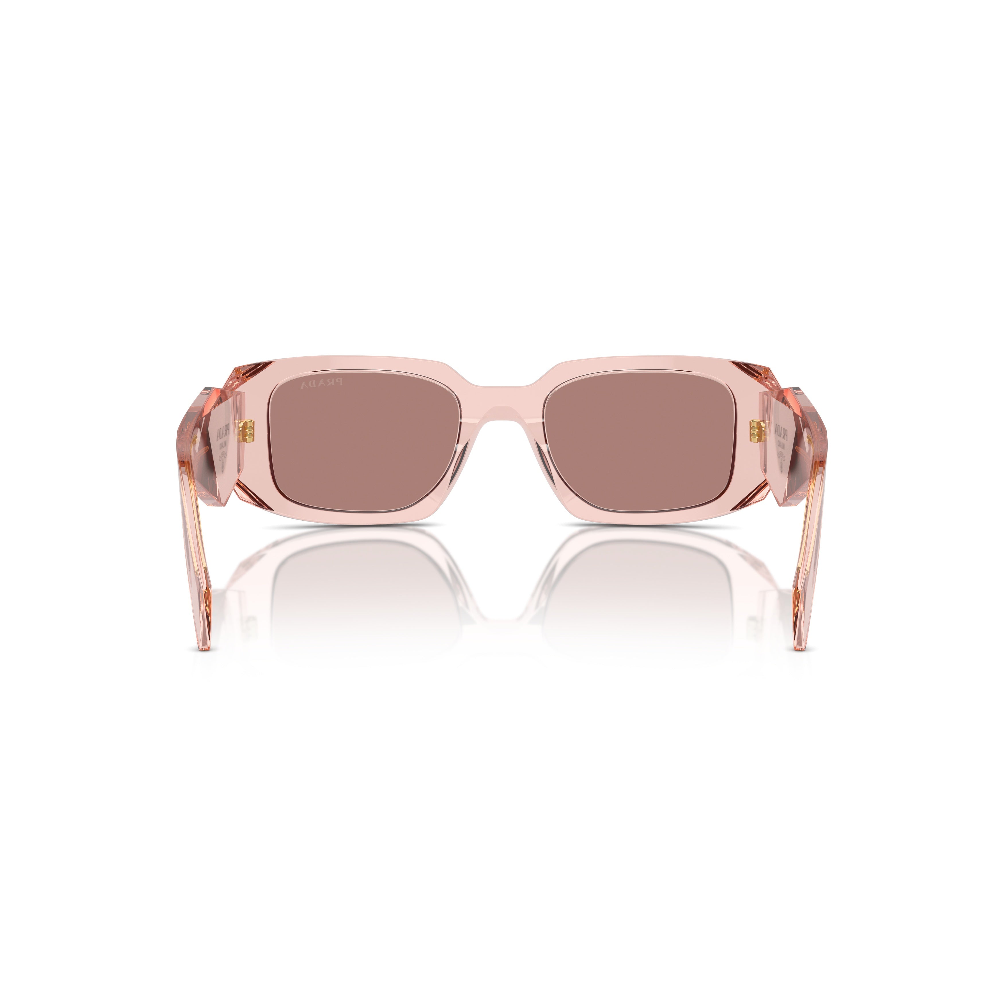 0pr 17ws Geometric Rectangular Frame Pink Acetate Sunglasses