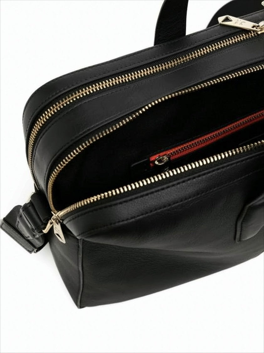 Rectangular Crossbody Bag with Multicolored Stripe