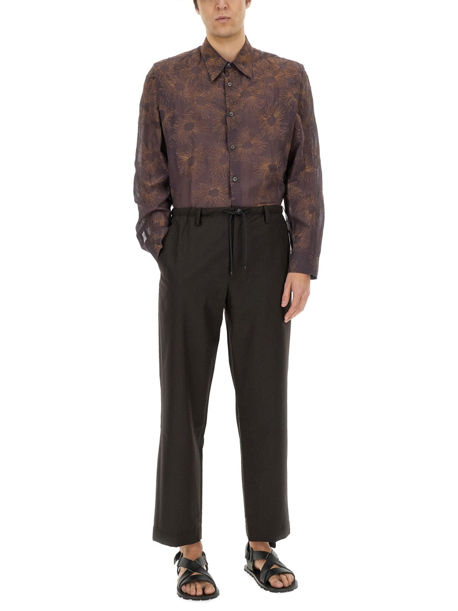 Vibrant Printed Cotton Shirt With Classic Collar
