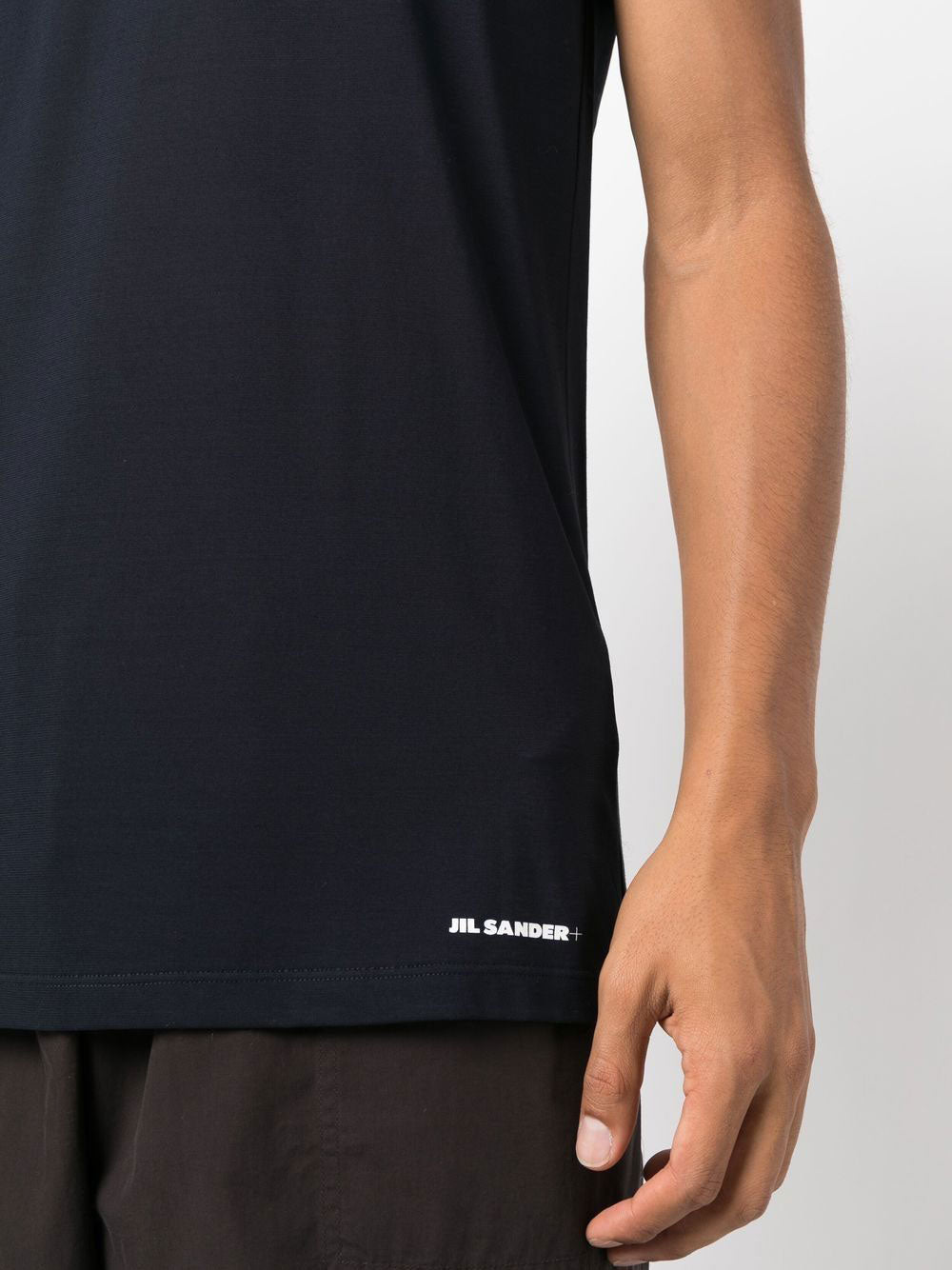 Blue Crew Neck Cotton T-Shirt