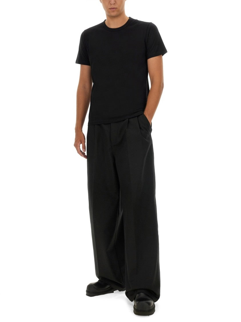 Relaxed-Fit Black Cotton T-Shirt