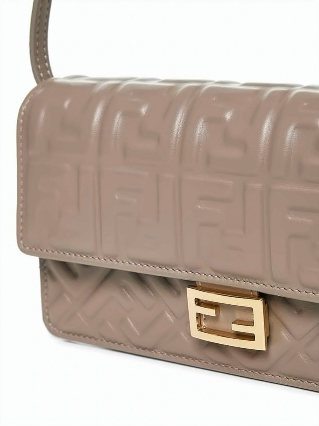 Rectangular Shoulder Bag With Geometric Pattern