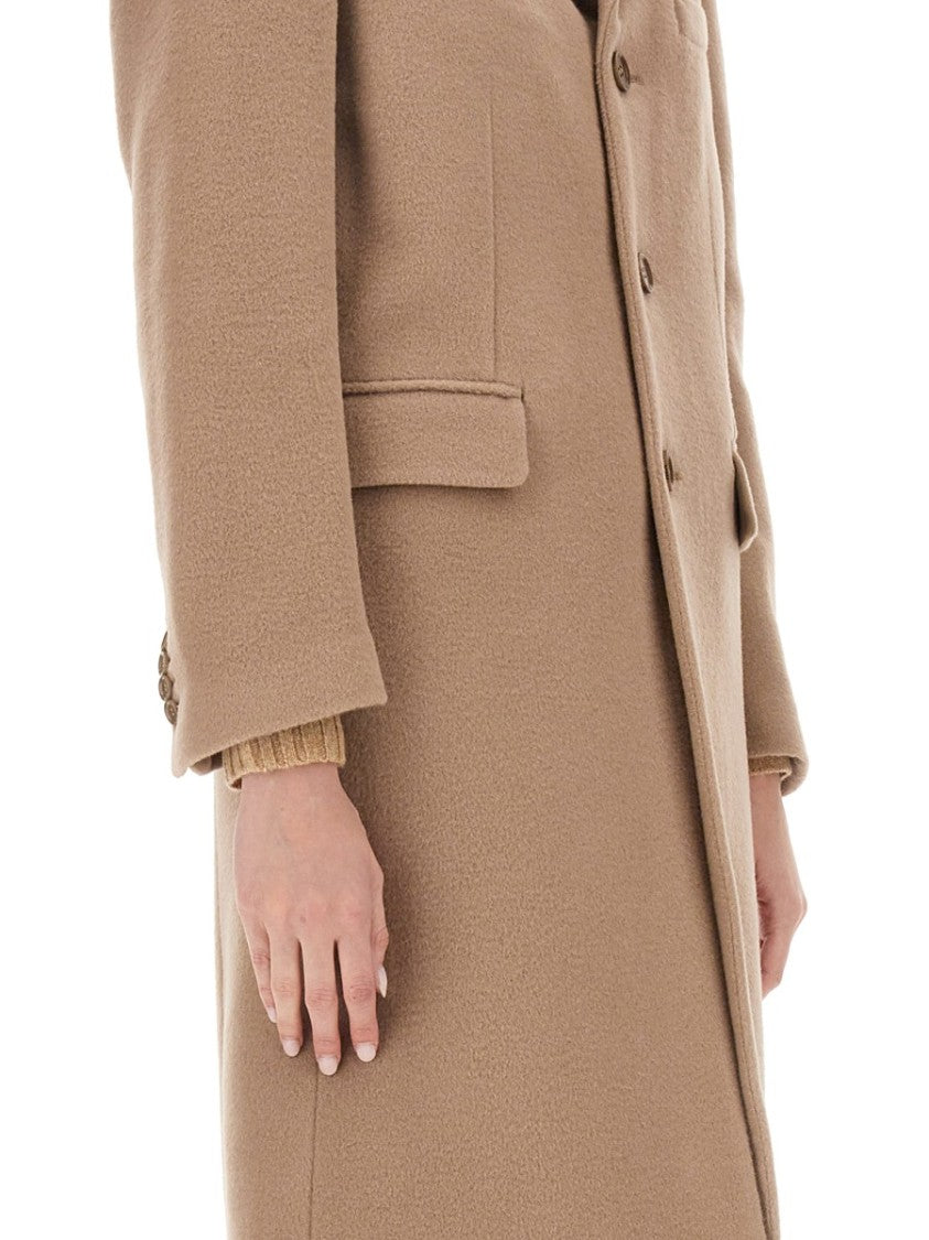 Classic Oversize Coat With Notched Lapel