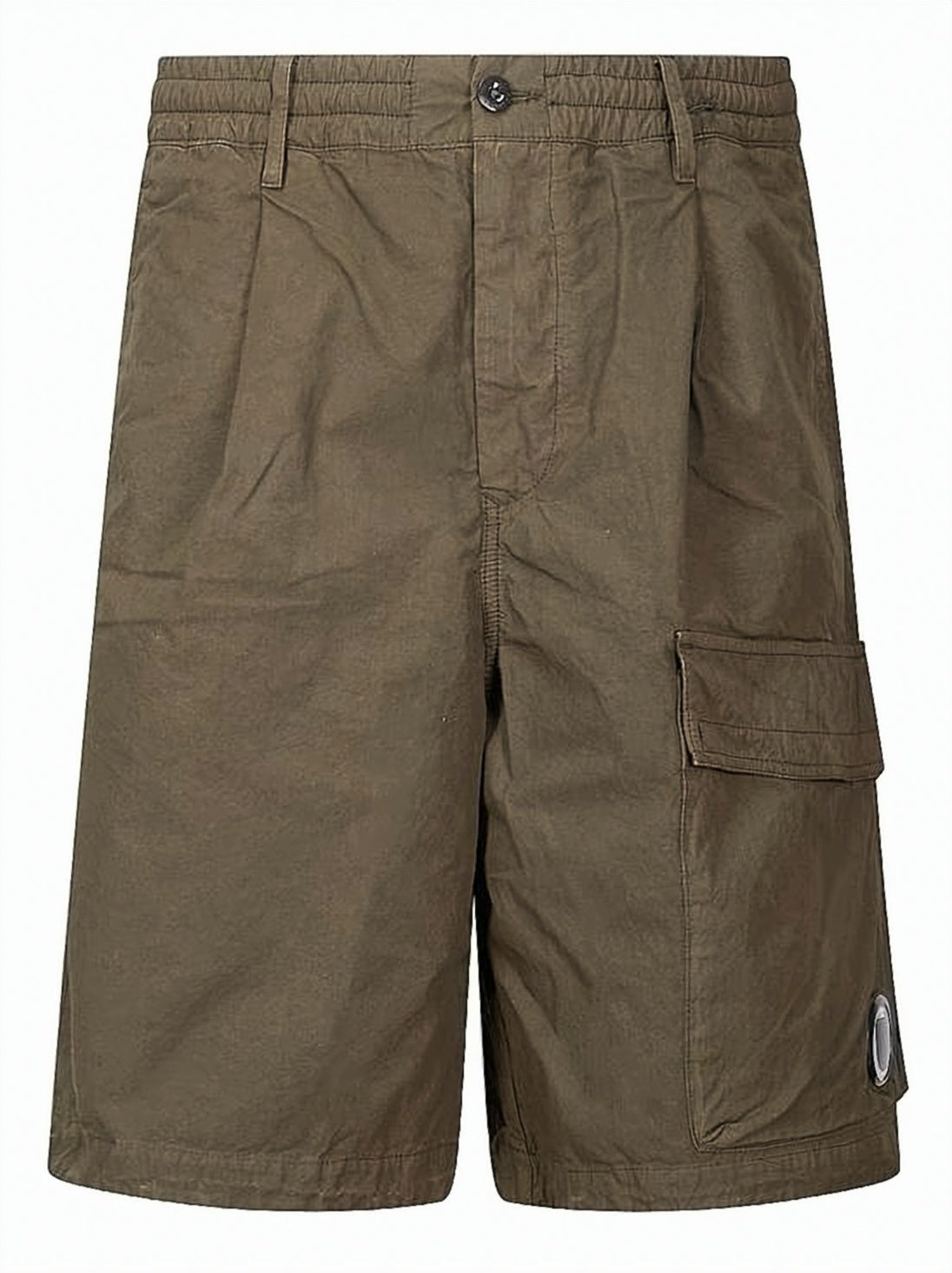 Stretch Satin Cargo Lens Shorts