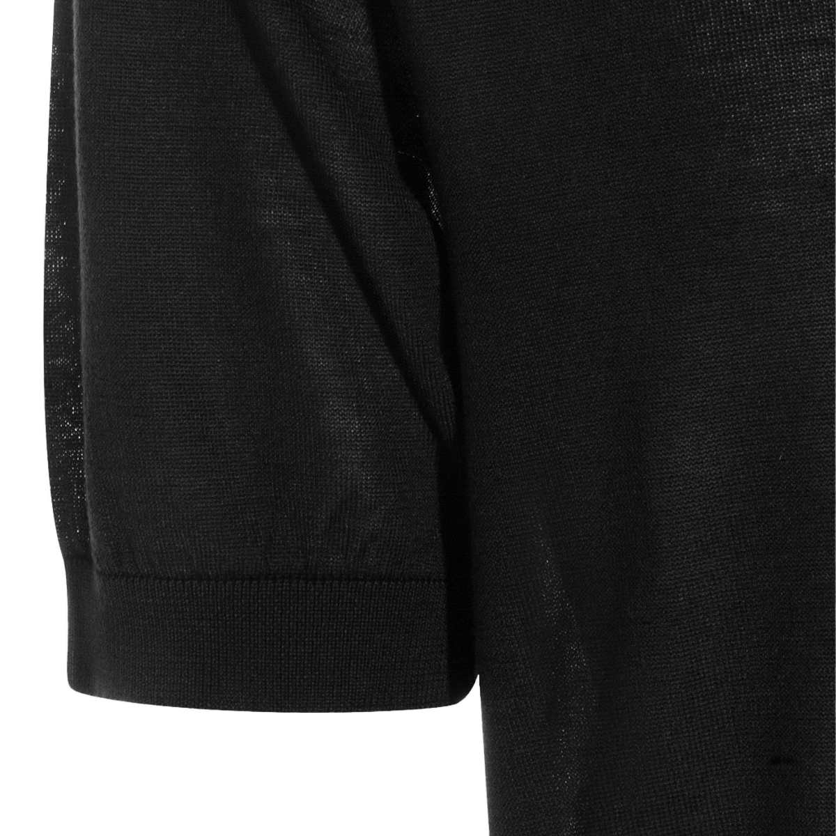 Short-Sleeve Black T-Shirt With Classic Crew Neckline