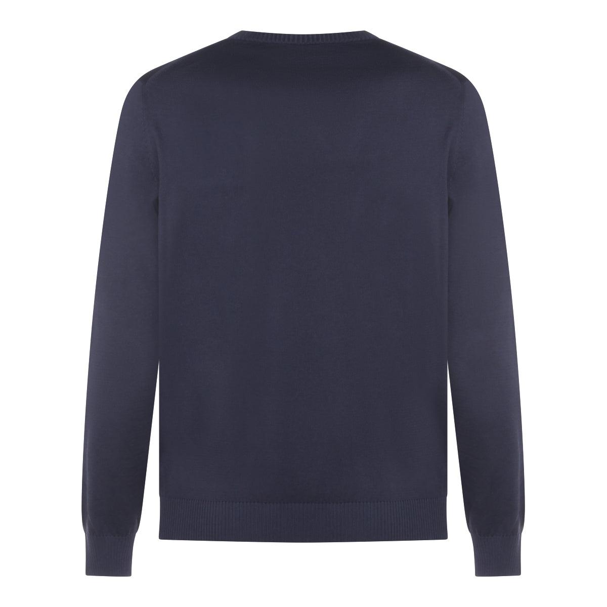 Solid Blue Knitwear Sweater