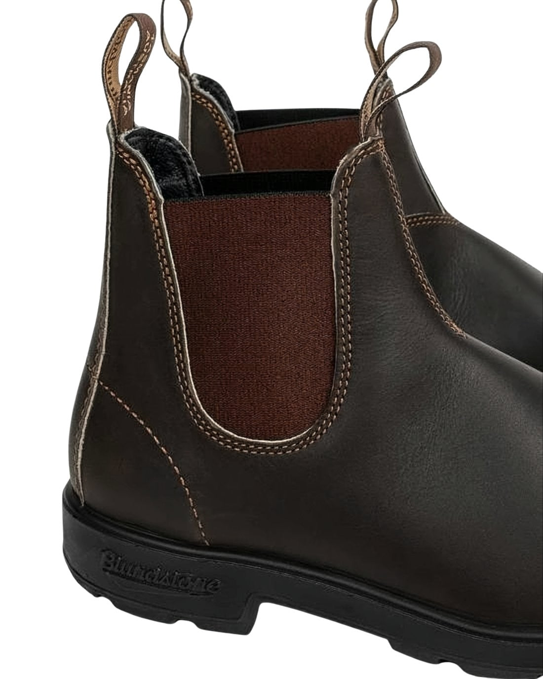Brown Cowhide Leather Ankle Boots