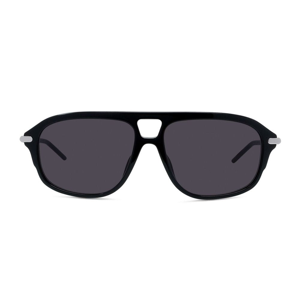 Gv One Geometric-Shaped Grey Lens Acetate Sunglasses