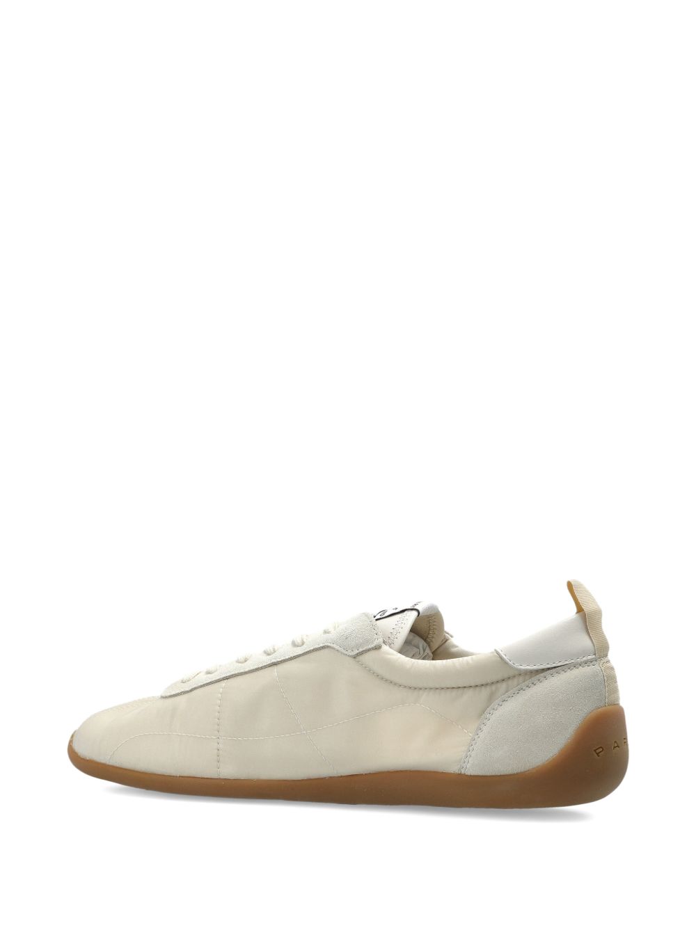 Beige Silk And Nylon Sneakers