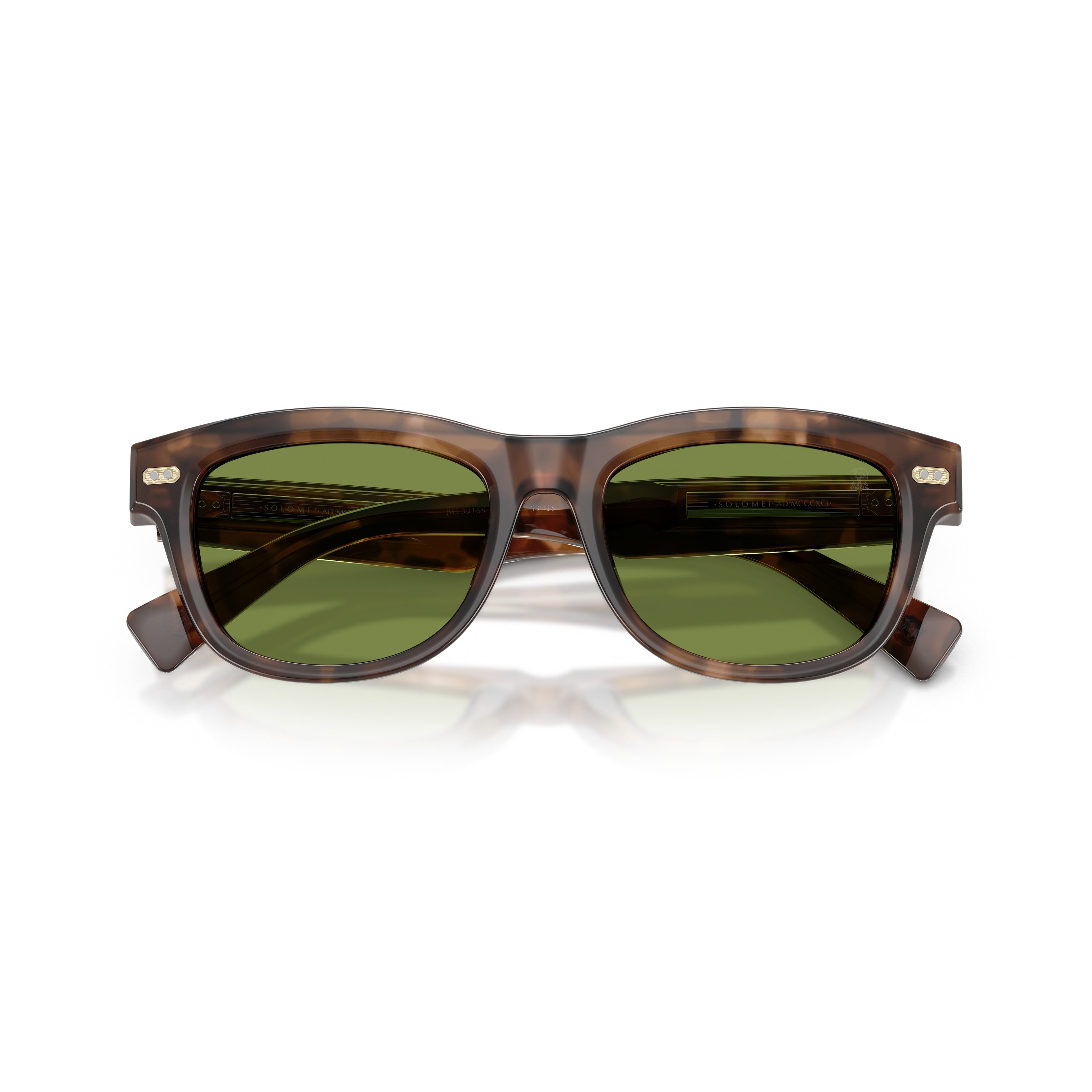 0bc3016s Rectangular Acetate Sunglasses with Tortoiseshell Pattern