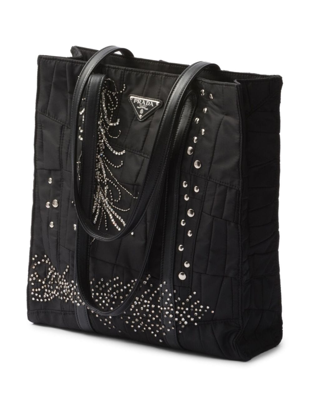 Medium Re-Nylon Patchwork Tote Bag
