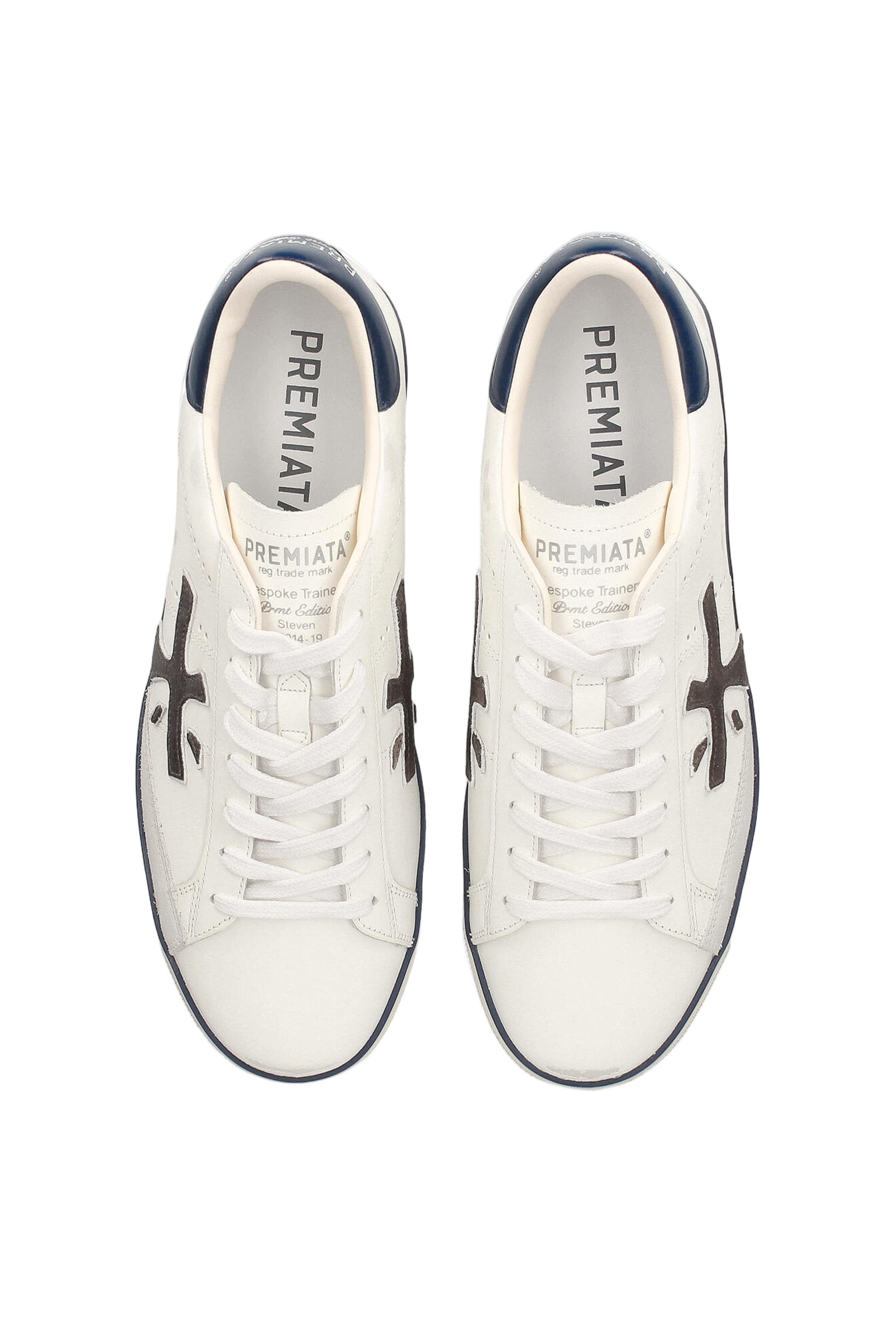 White Steven Leather Sneakers