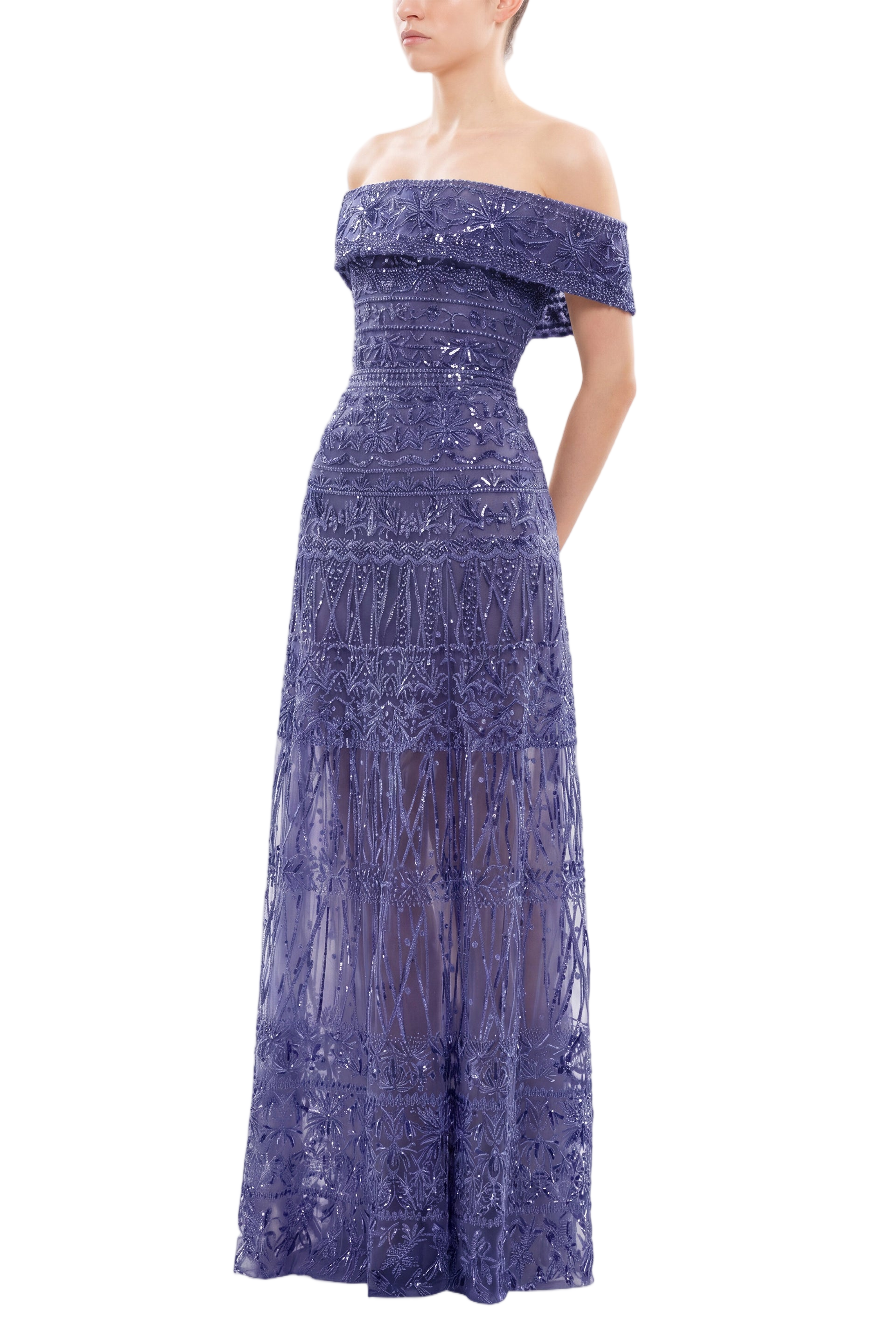 Beaded Tulle Dress