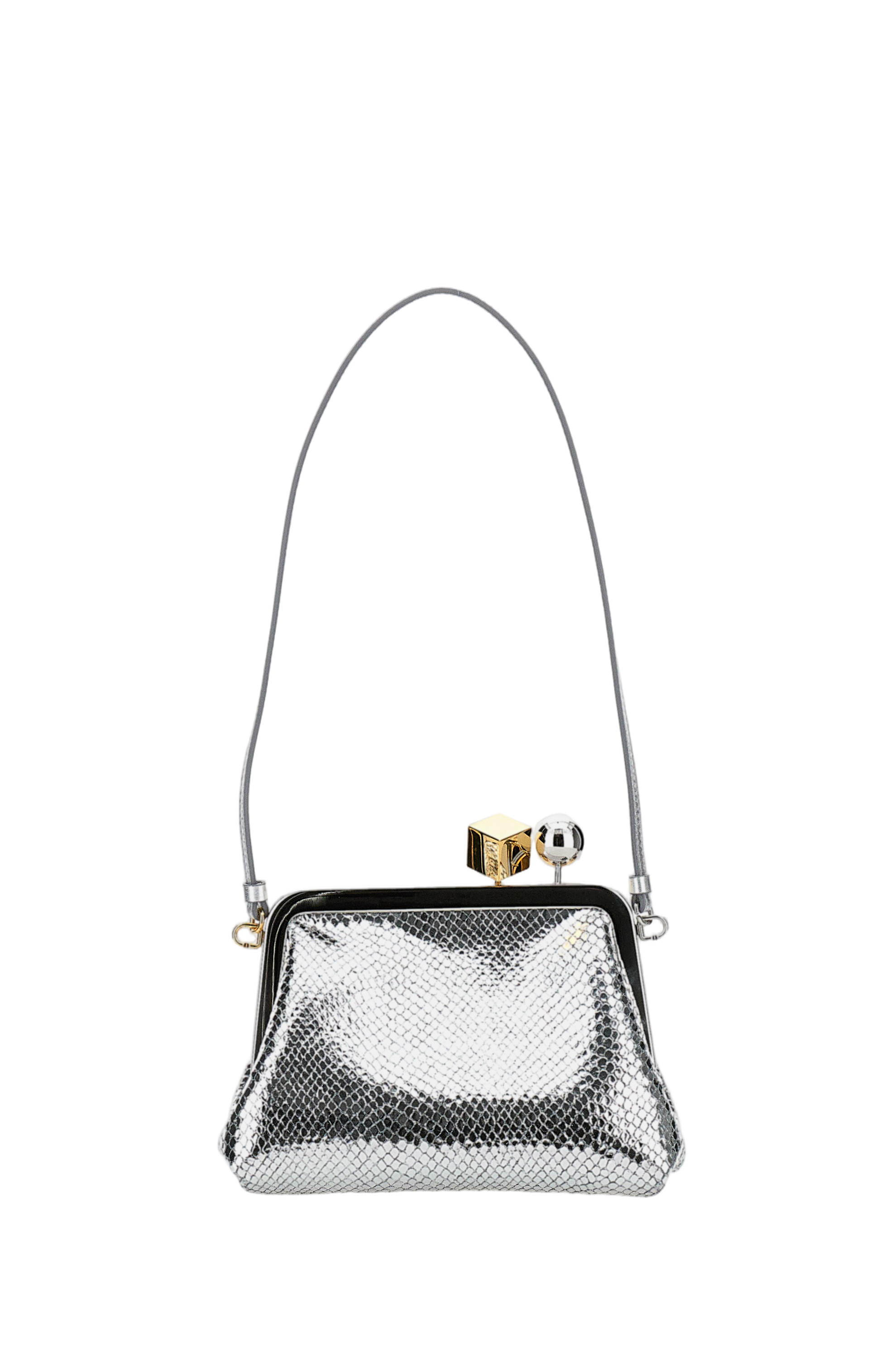 Le Berlingot Snake-Effect Shoulder Bag