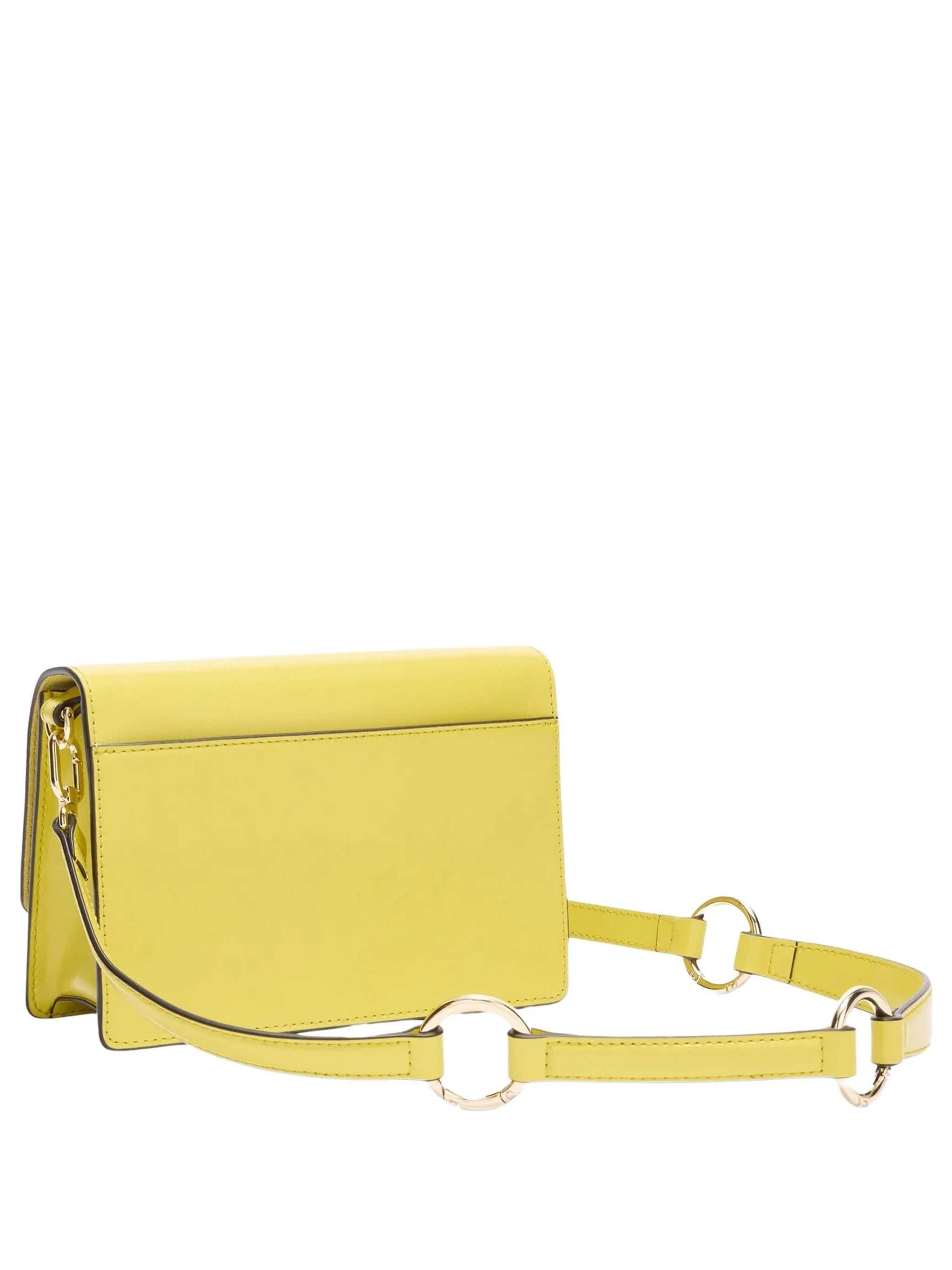 Yellow 1927 Mini Leather Turn-Lock Bag