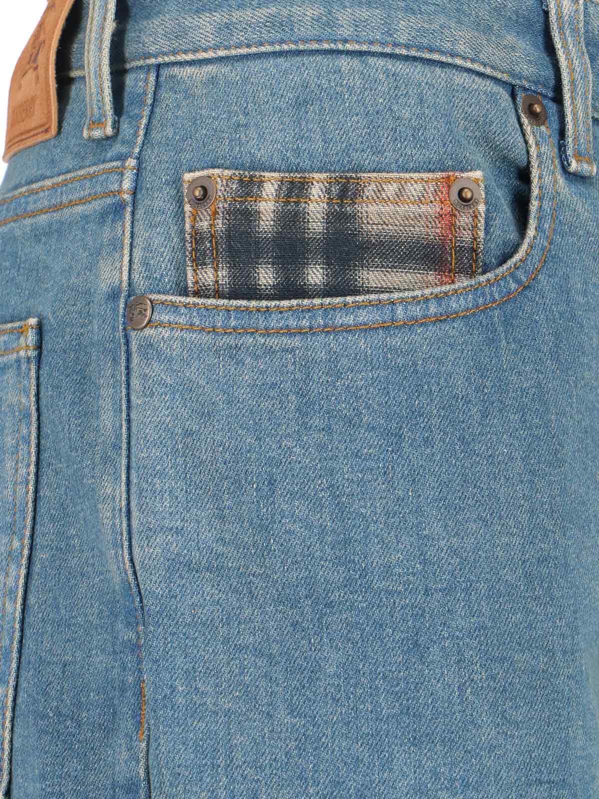 Bootcut Jeans In Blue Cotton Denim