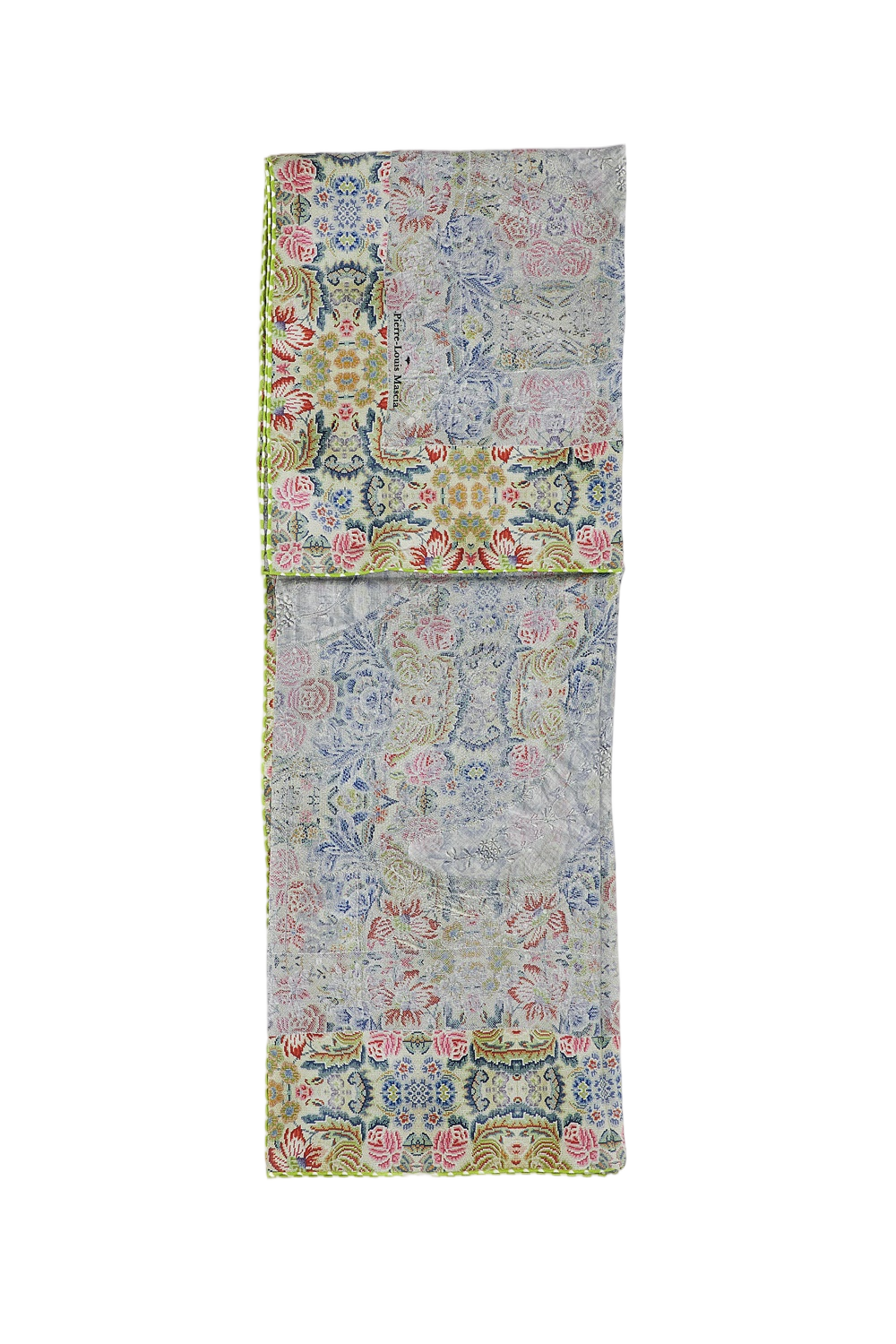 Silk Bandana Scarf With Floral Print