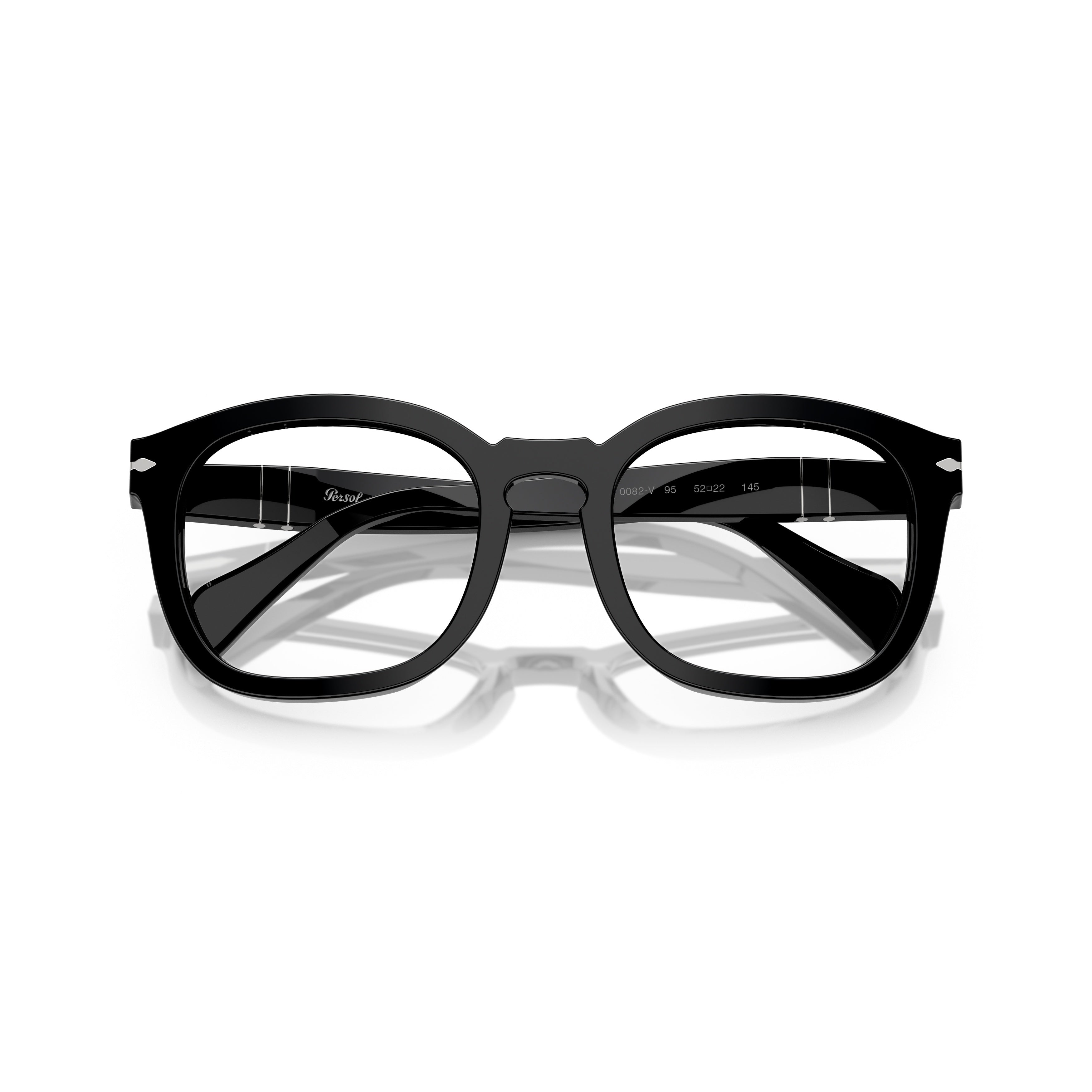 0po0082v Square Frame Eyeglasses with Keyhole Bridge
