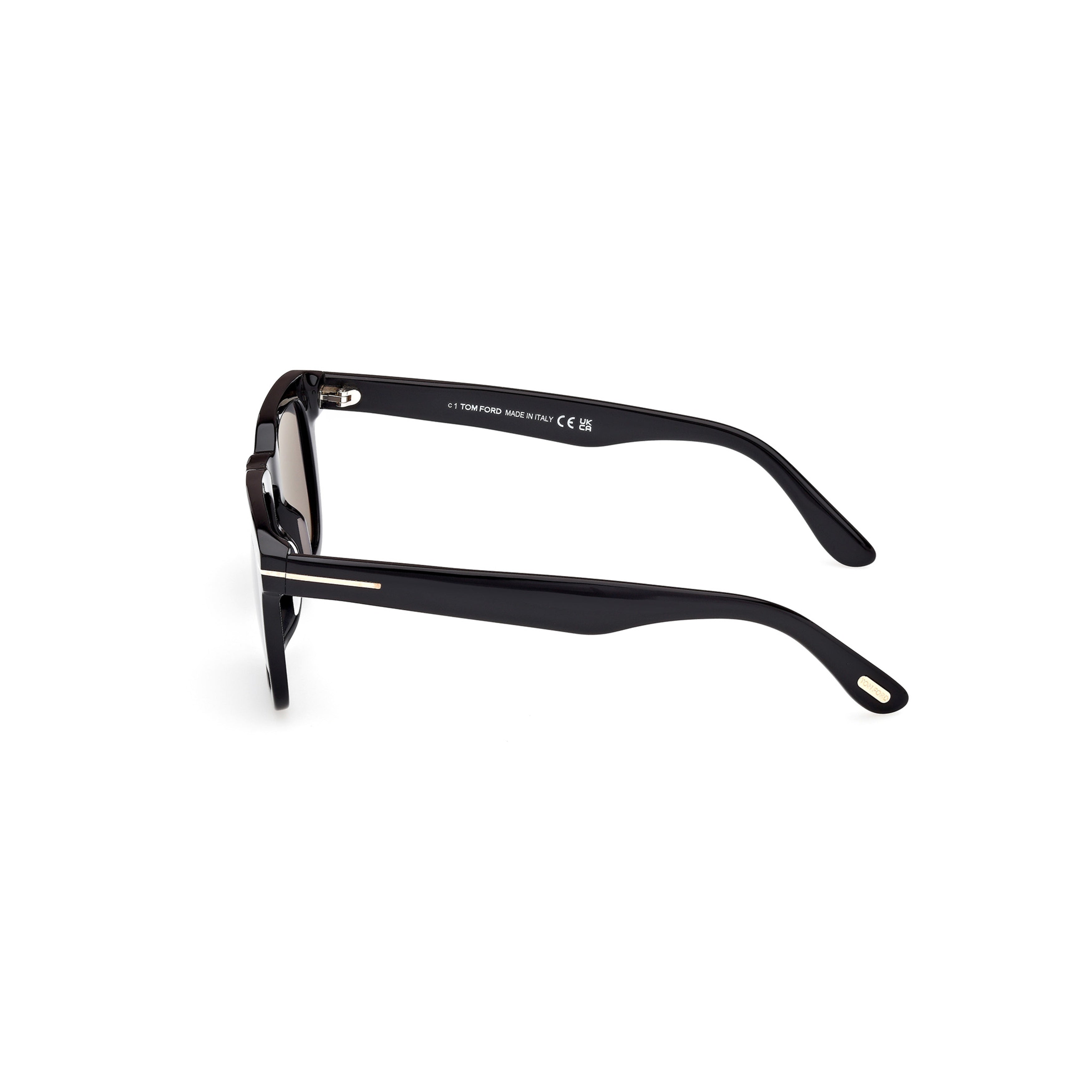 Ft0751 Square Black Acetate Sunglasses