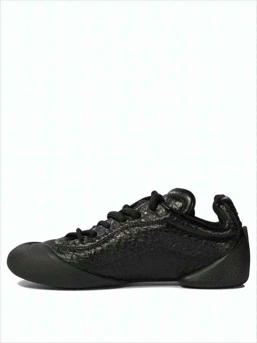 Textured Leather Sneakers with Minimalist Design