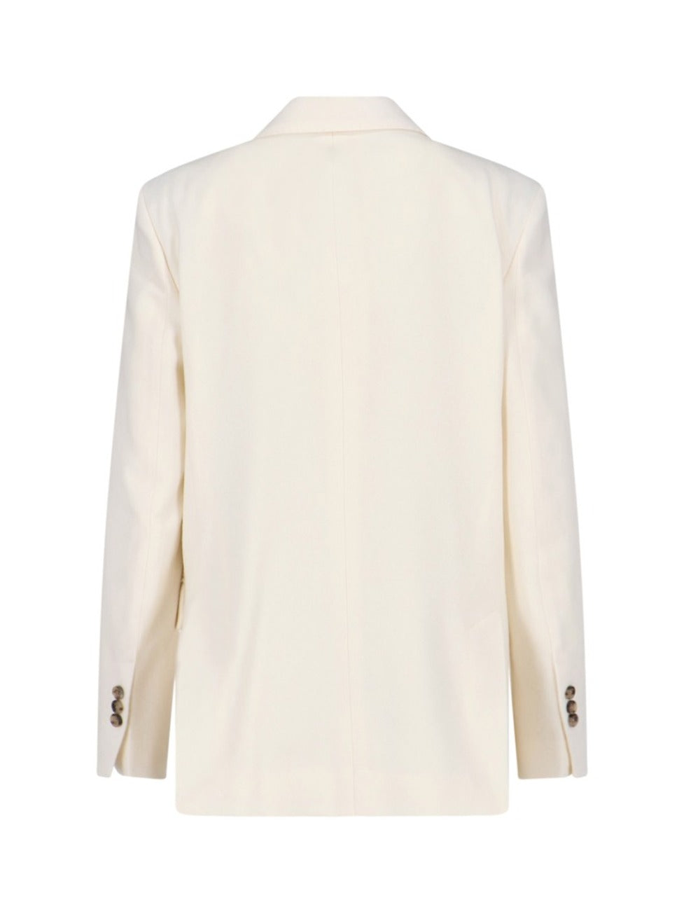 Double-Breasted Blazer – White