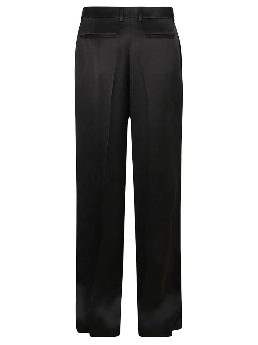 Straight-Leg Trousers With Classic Waistband And Finish