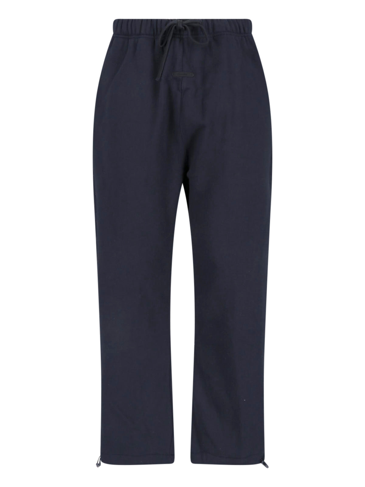 Dark Blue Relaxed Contrast Piping Trousers