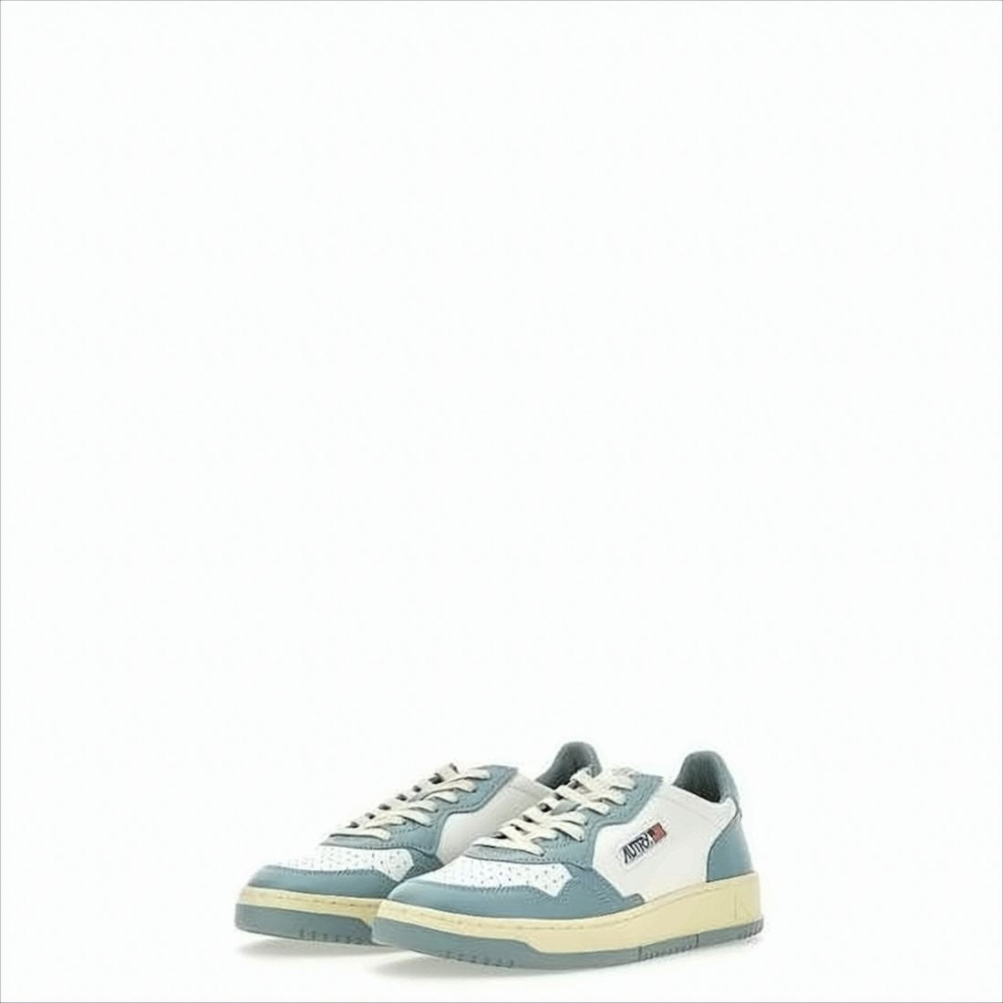 Autry Low-Top Sneakers with Smooth Leather Panels and Perforated Detailing