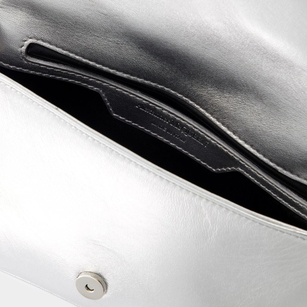 The Mini Seal Crossbody - Metal - Silver