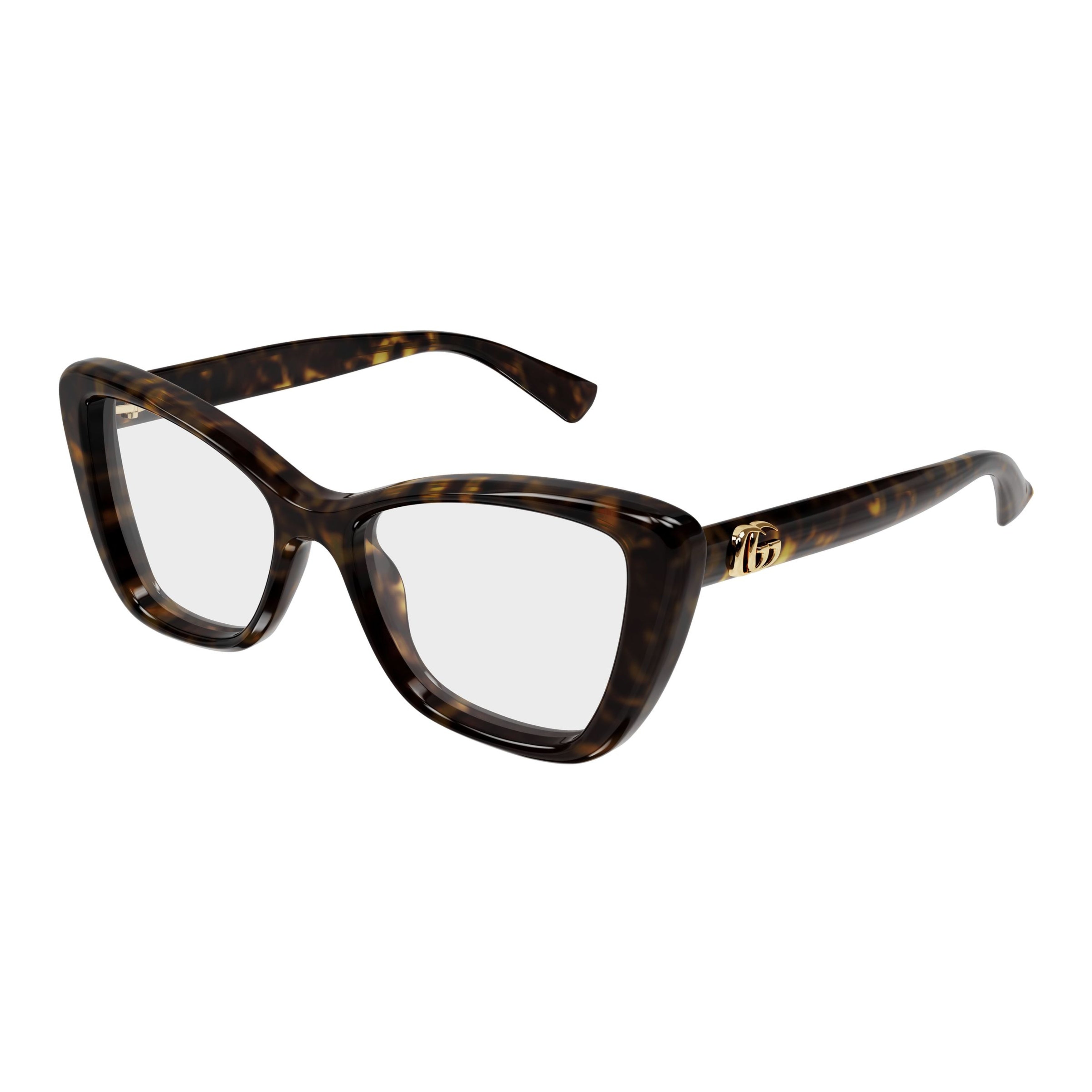 Gg1977o Cat-Eye Tortoiseshell Frame Eyeglasses