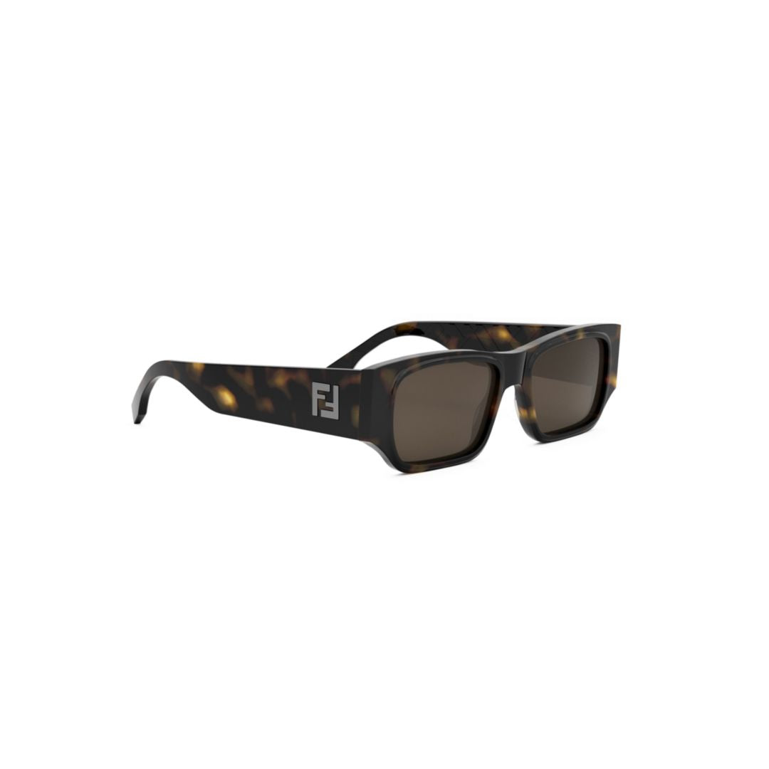Fe40144i Rectangular Tortoiseshell Sunglasses