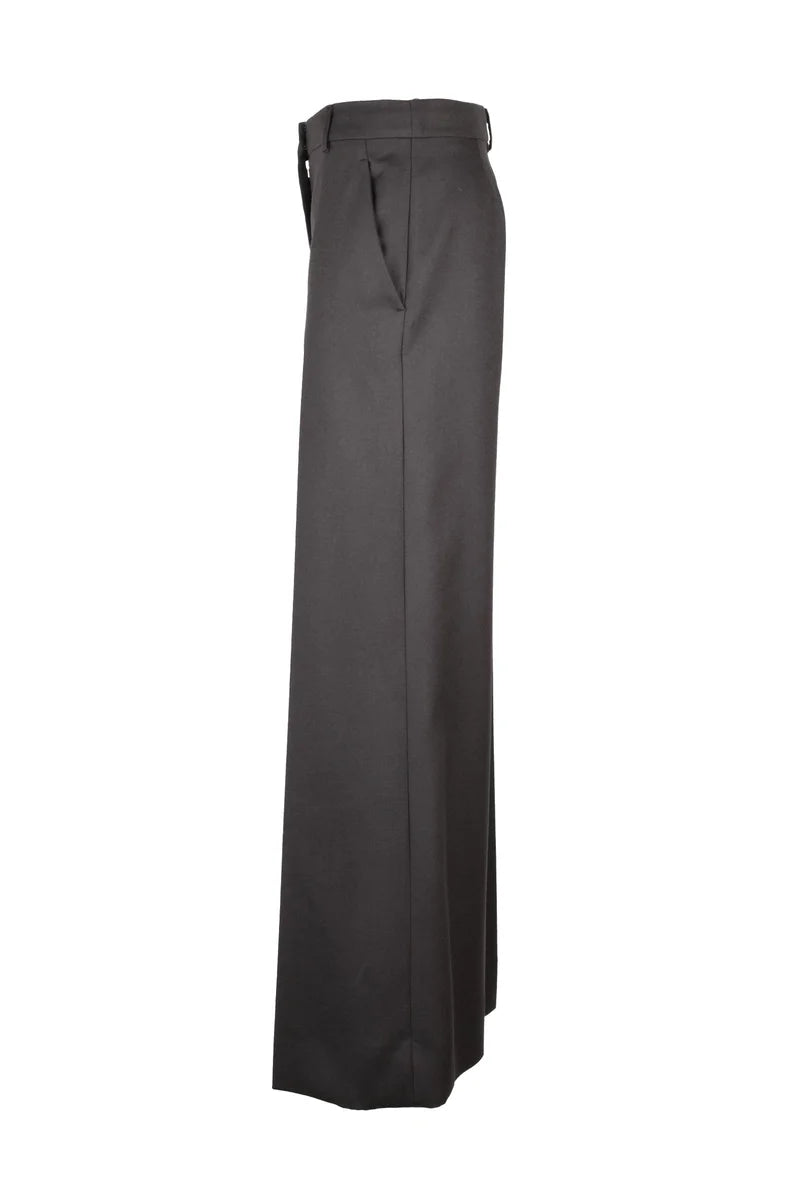 Women's Flannel Trousers - Grey