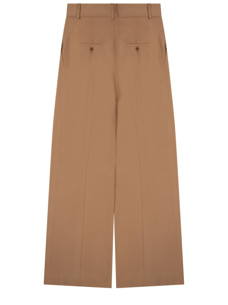 Wide-Leg Tailored Pants With High Waist