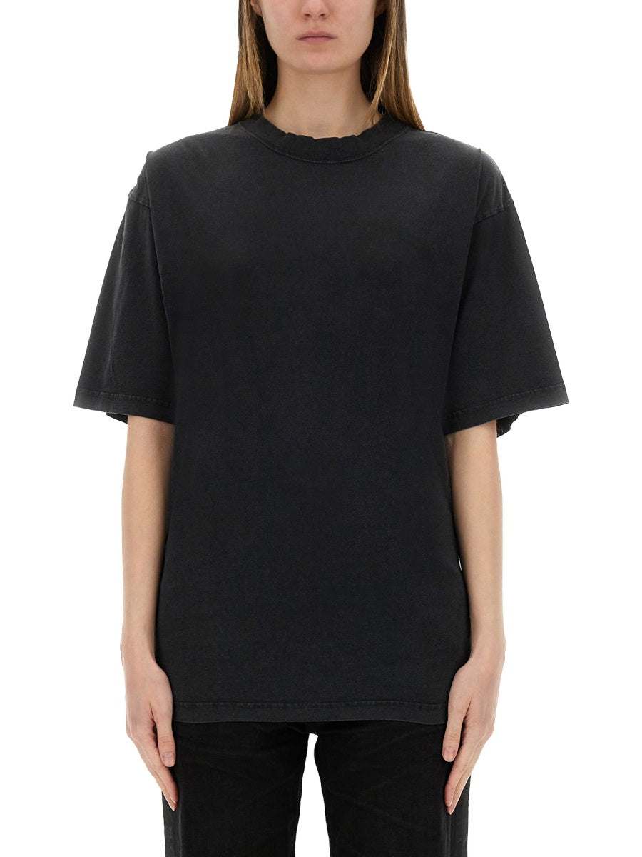 "Lace-Up" Cotton Shirt