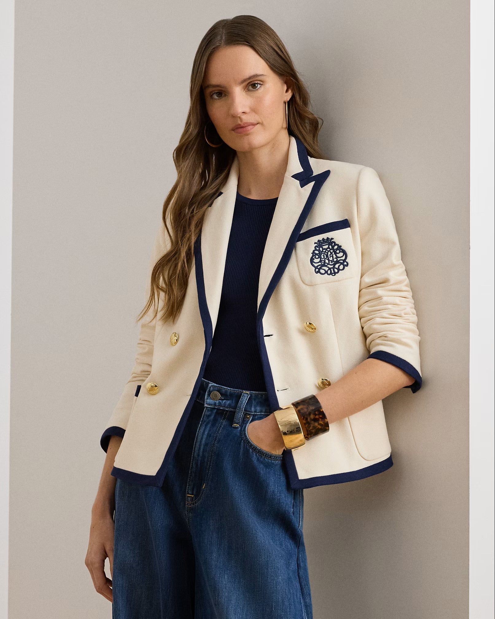 Natural Sportswear Pique Knit Blazer