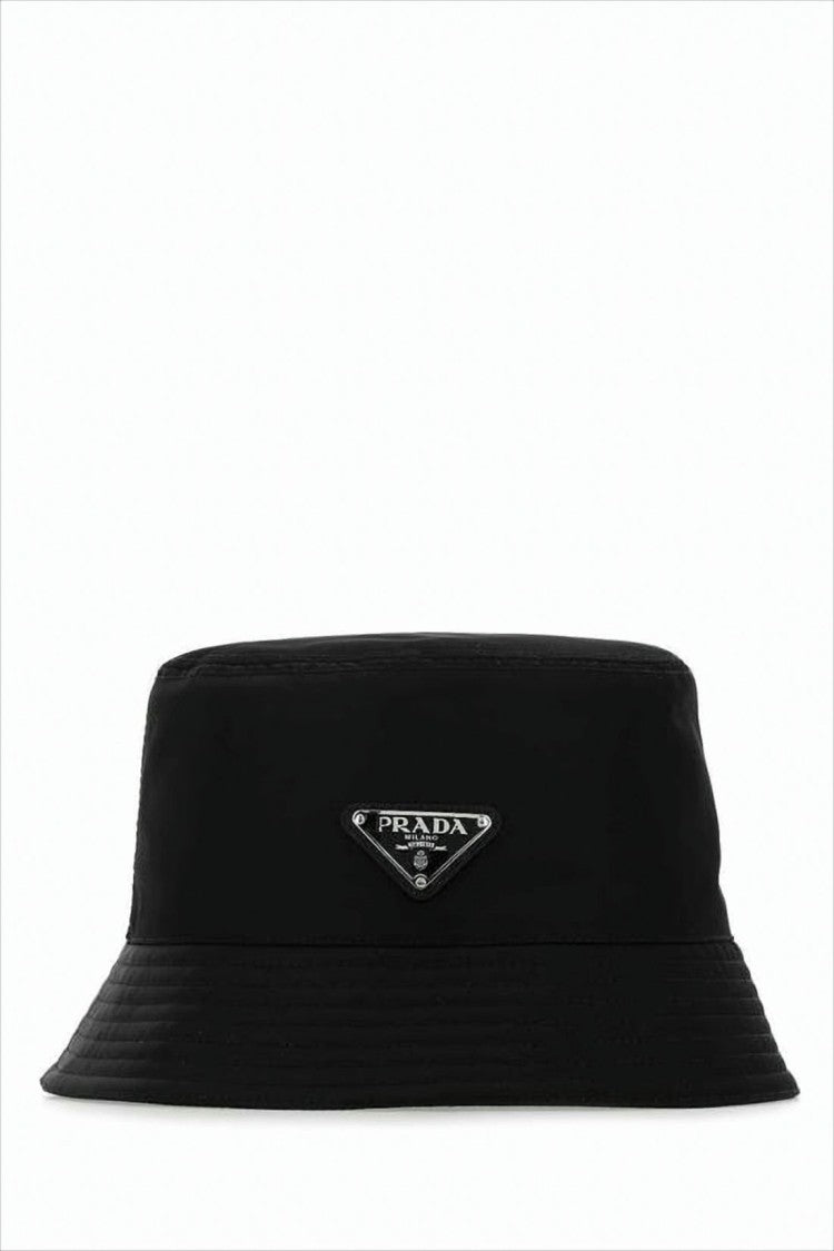 Minimalist Black Nylon Bucket Hat