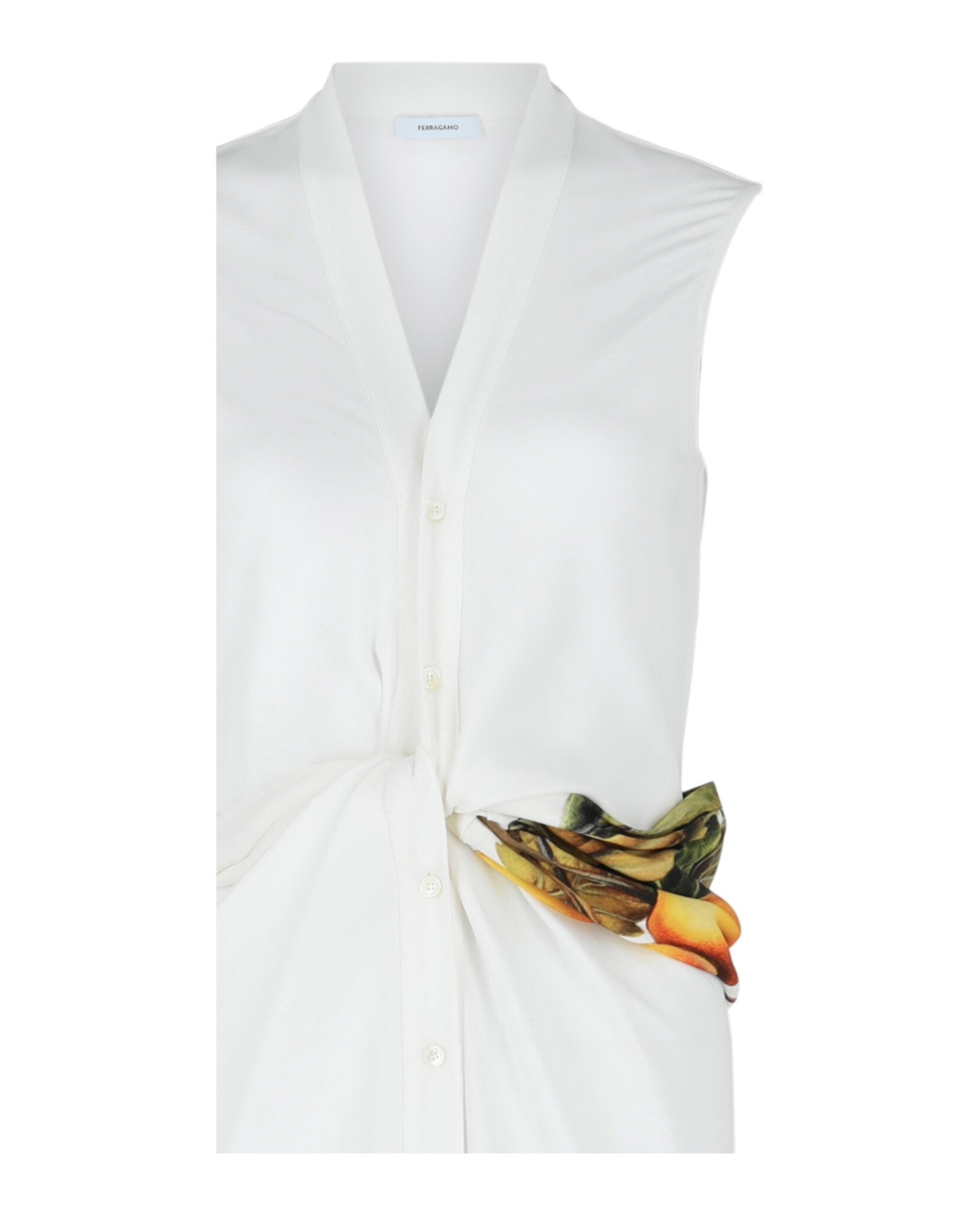 Twisted Belt Midi Dress
