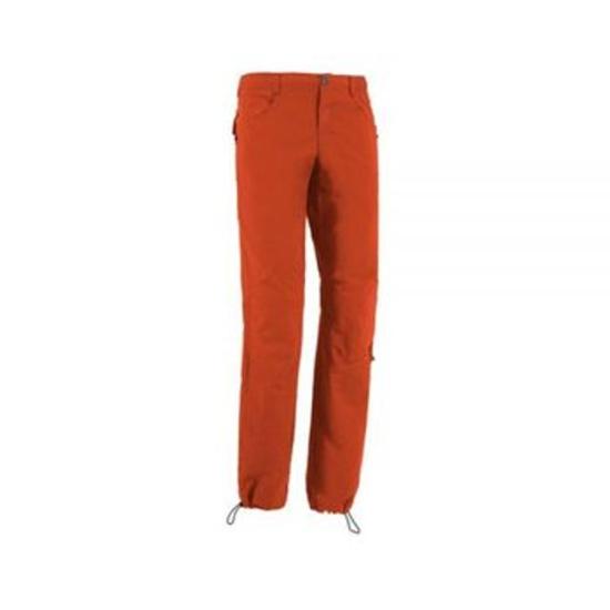 Straight Fit Pants In Vibrant Burnt Orange