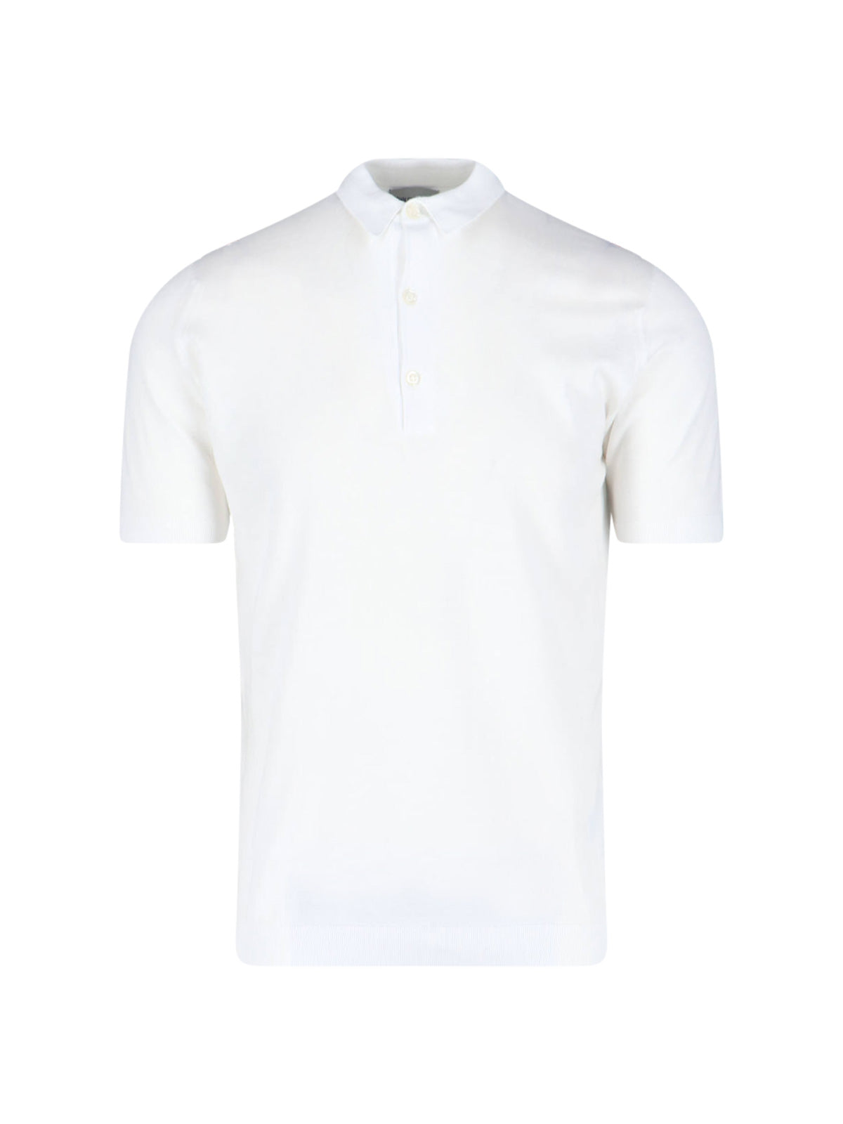 White Adrian Sea Island Cotton Polo